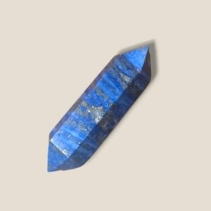 Lapis Lazuli Double Terminated Crystal Point - Blue Accent